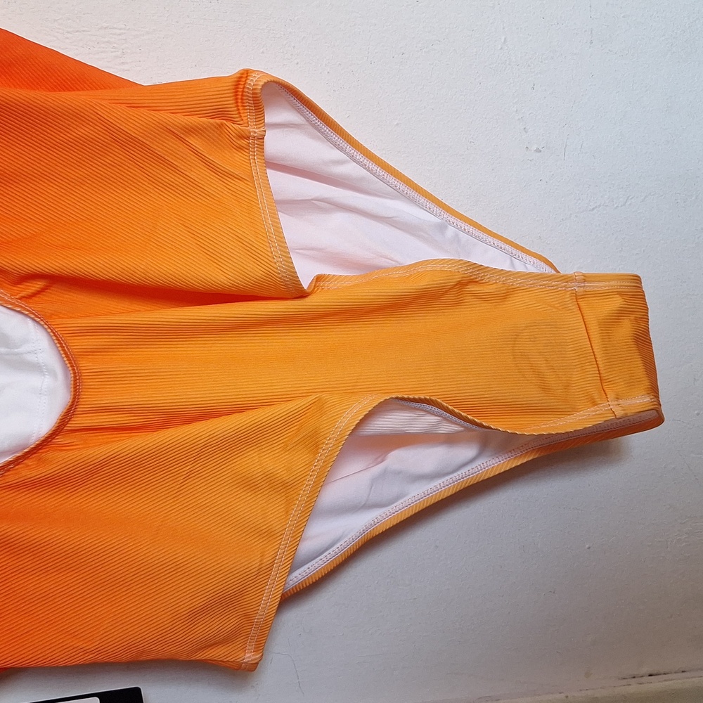 Lillian Ombre 1 Piece Swimsuit - Orange/combo - 1X - Picture 11 of 12